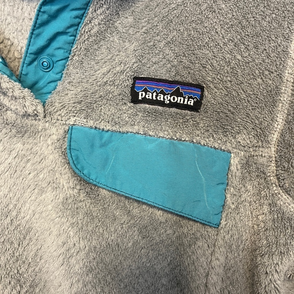 Patagonia Women’s Retool Snap-T Fleece X-Small Grey Teal - Picture 13 of 13
